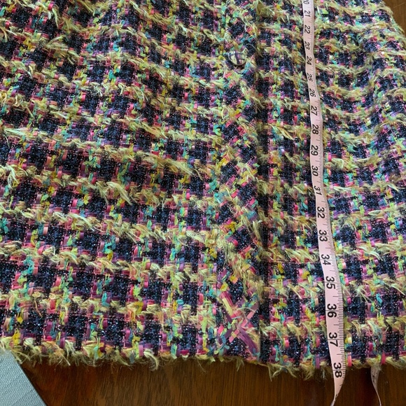 CHANEL STUNNING 22A MULTICOLOR TWEED VEST COAT DRESS!  38 - Picture 10 of 15